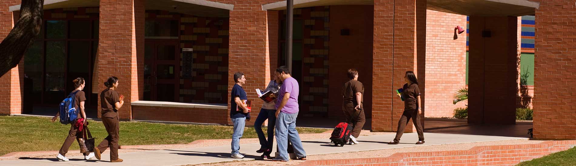 Students on west campus