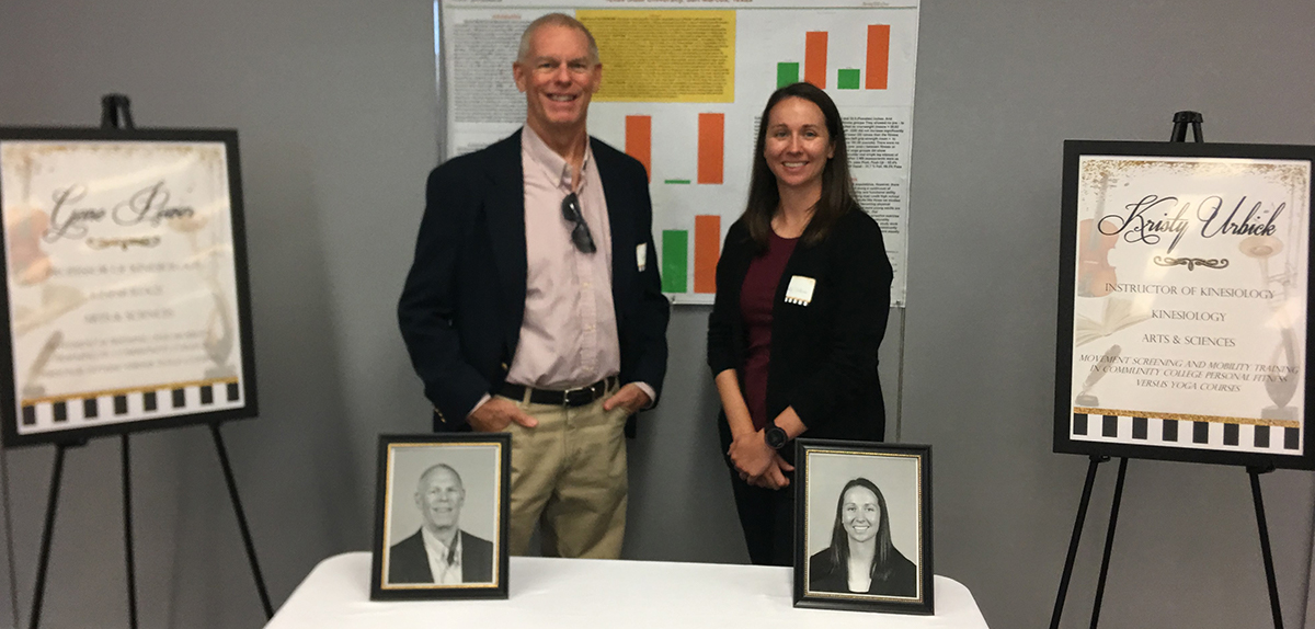 Gene Power and Kristy Urbick at the Creative & Scholarly Works Showcase