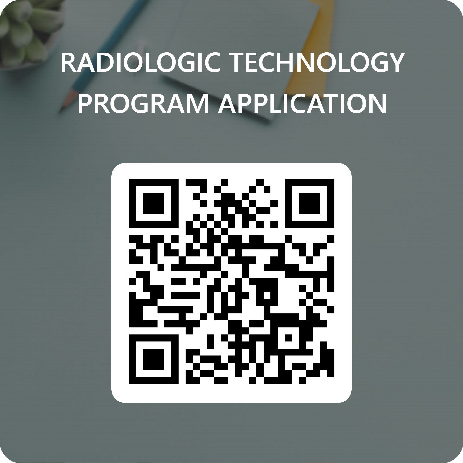 Radiologic Technology Application QR code