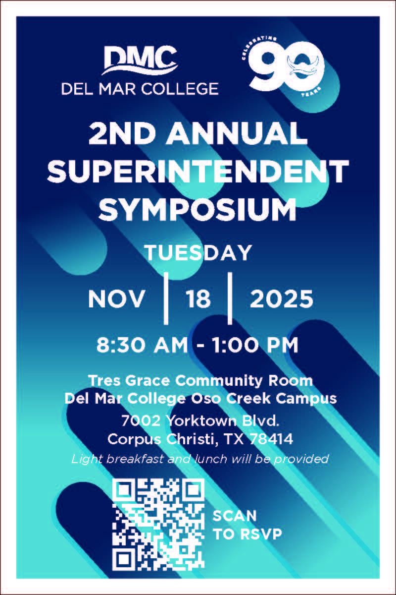 Invitation to 2nd Annual Superintendents Symposium with RSVP QR code