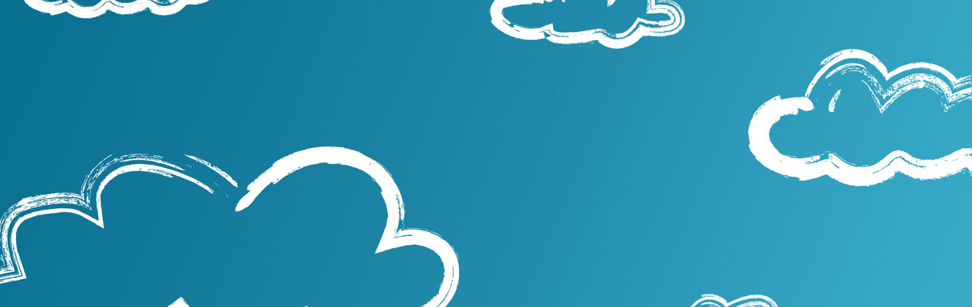 Illustration of clouds on a blue background