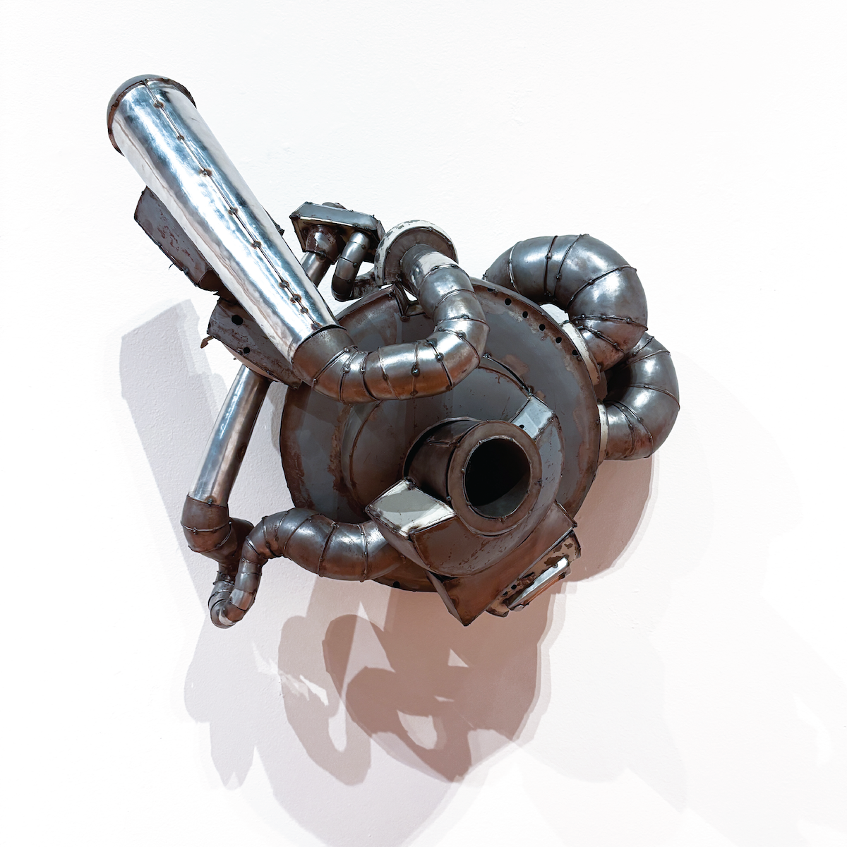 sculpture made of metal