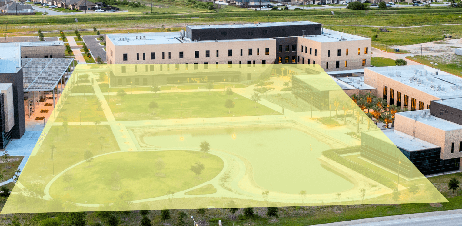 Oso Creek Campus Wifi Map with coverage denoted