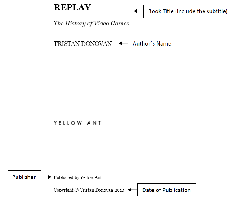 book copyright date information