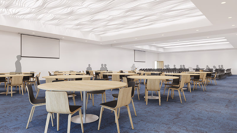 Rendering of the second floor multipurpose room