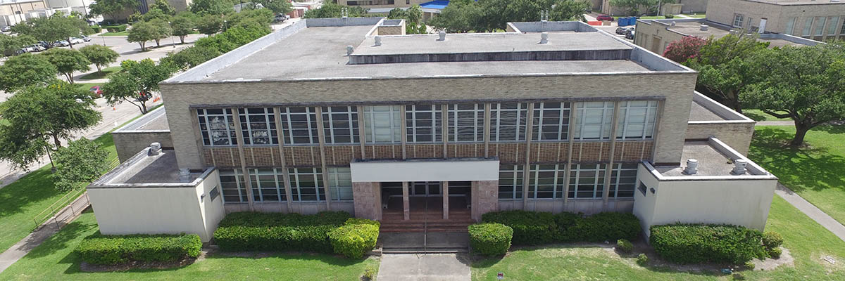 Aerial image of Heritage Hall